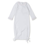 Everyday Georgia Girls' Daygown - White w/ Light Pink Piping (Past Season) Kidswear