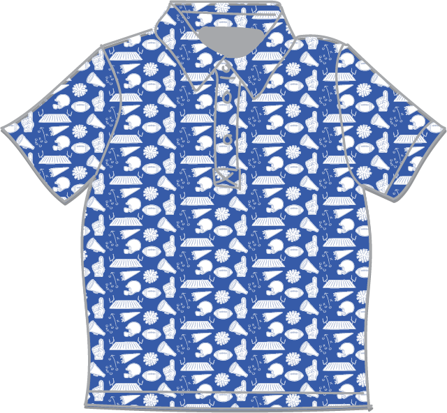 Griffin Boys' Pima Cotton Polo Shirt - Pep Rally Blue