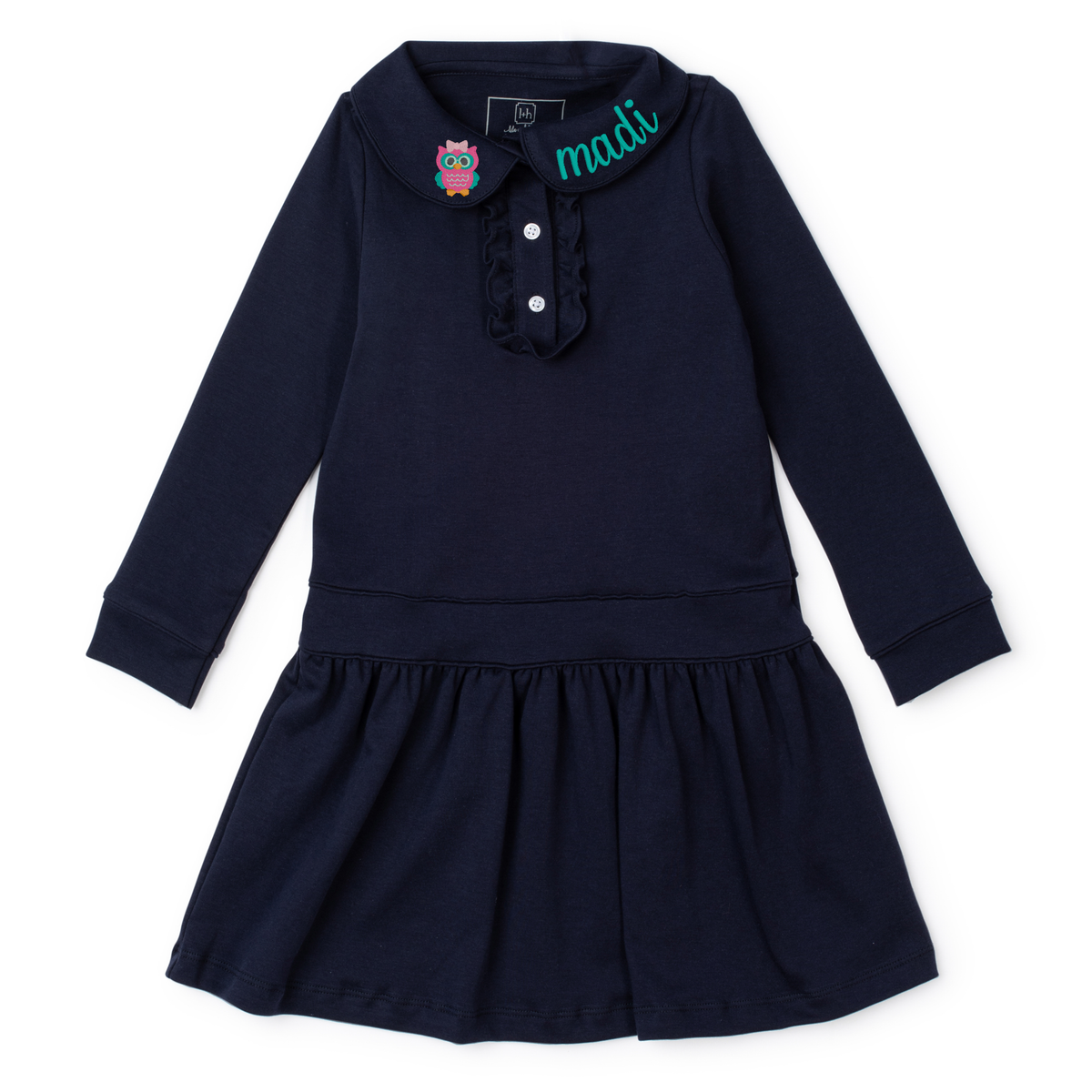 Uniform Hattie Girls' Dress - Navy stylish kids outfit collection