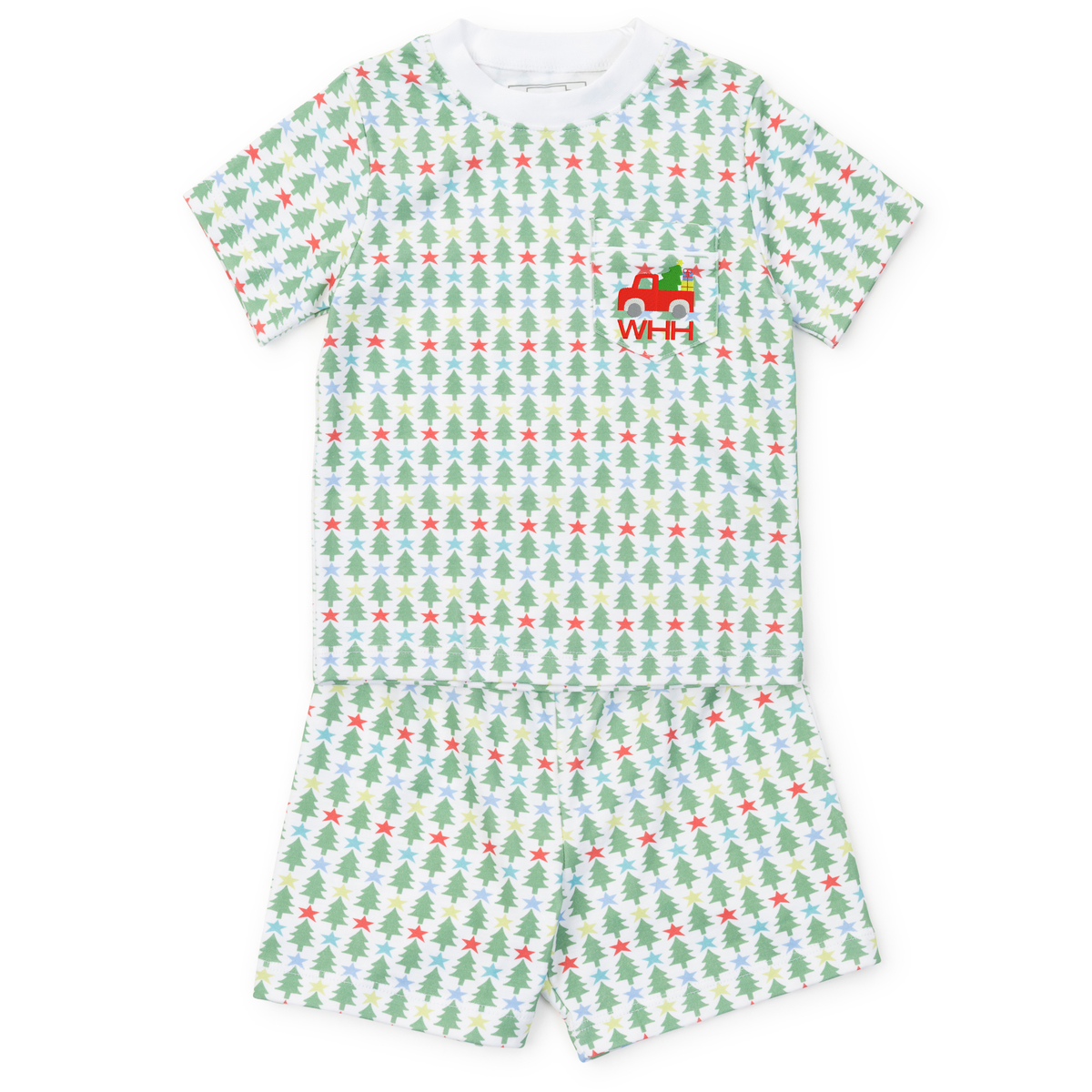 Charles Boys' Short Set - Tree Topper Stars soft cotton kids fashion wear