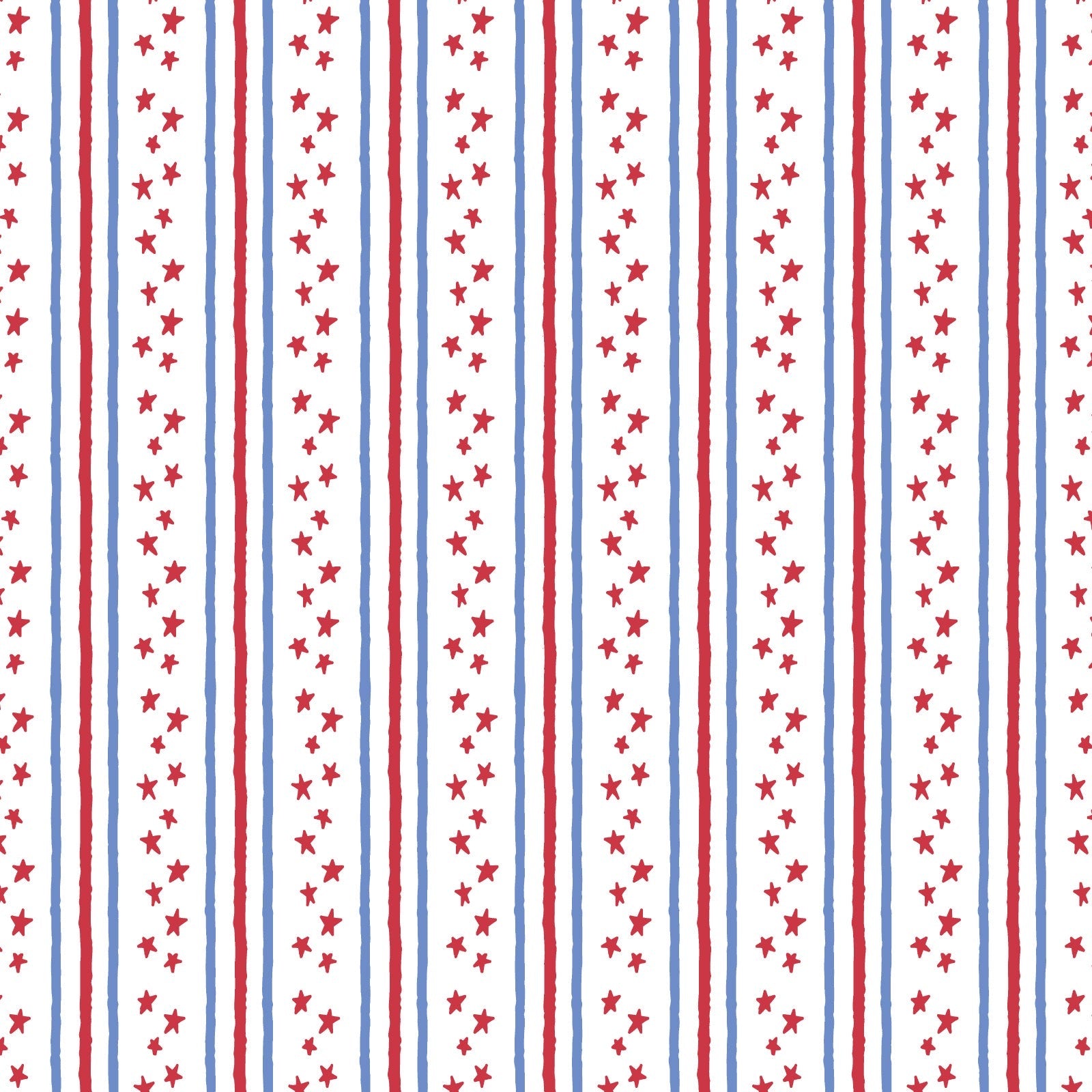 Marcia Women's Pima Cotton Pajama Pant Set - Stars and Stripes