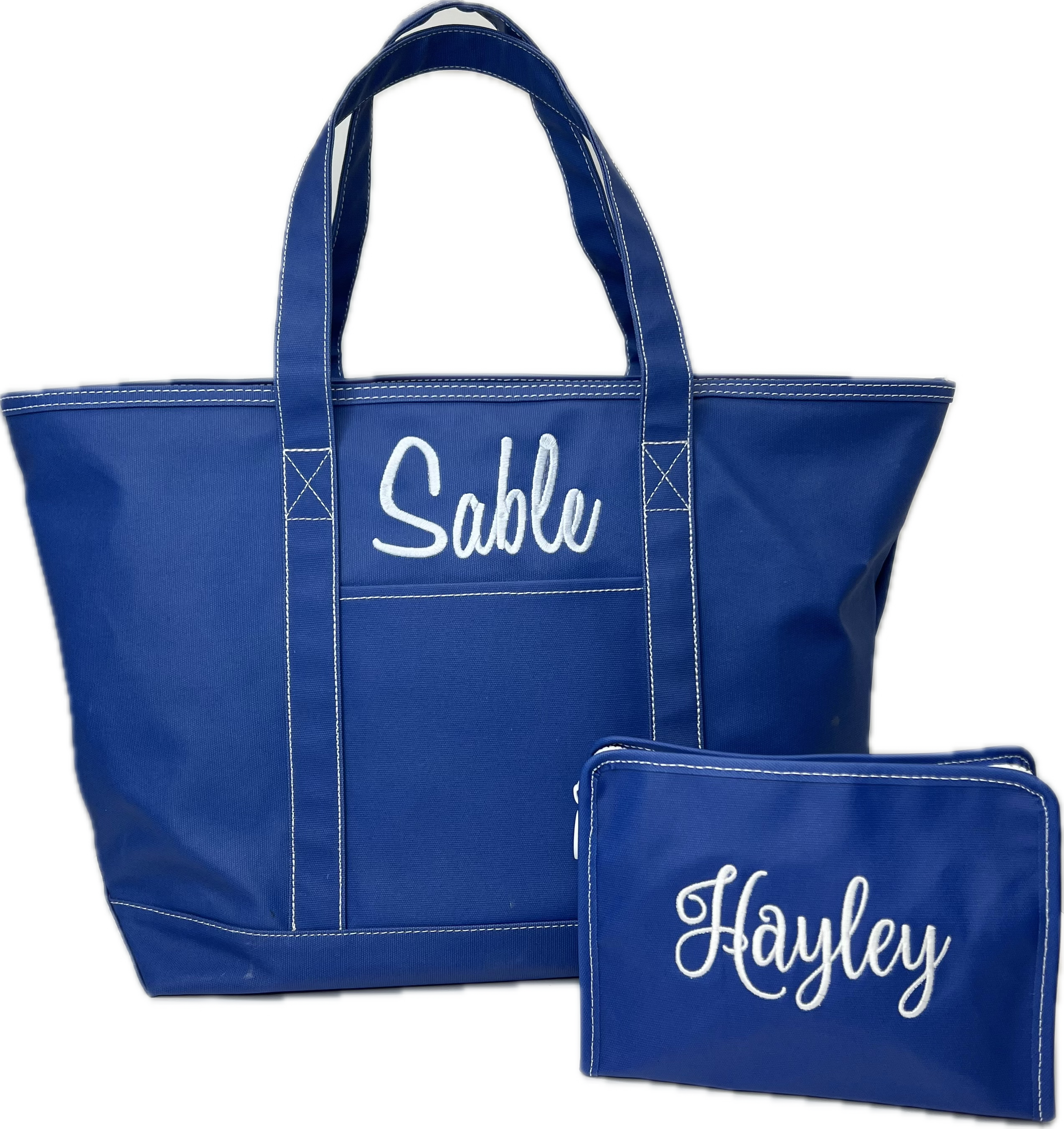 Maxi Tote Coated Canvas Blue Bell  by TRVL Design