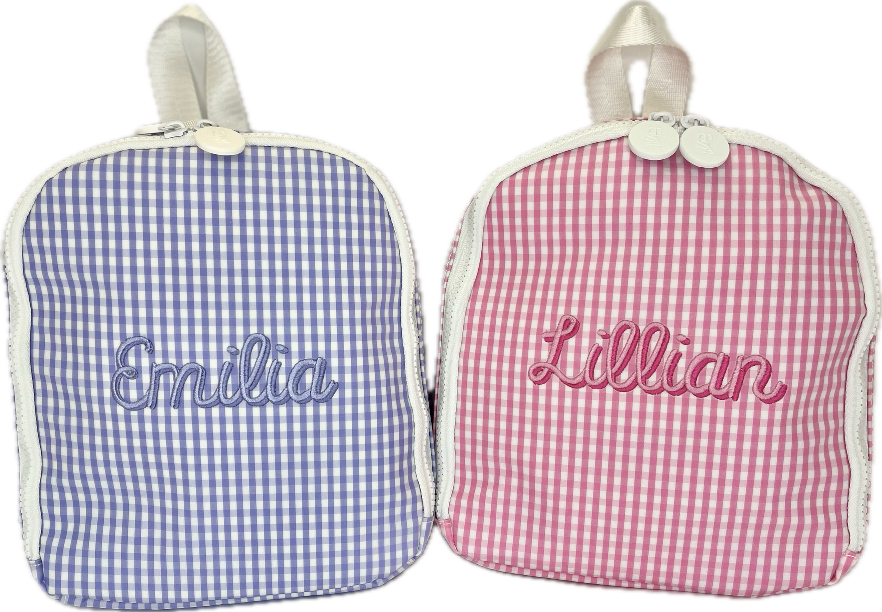 Bring It Lunch Bag Gingham Pink by TRVL Design designer outfit for kids