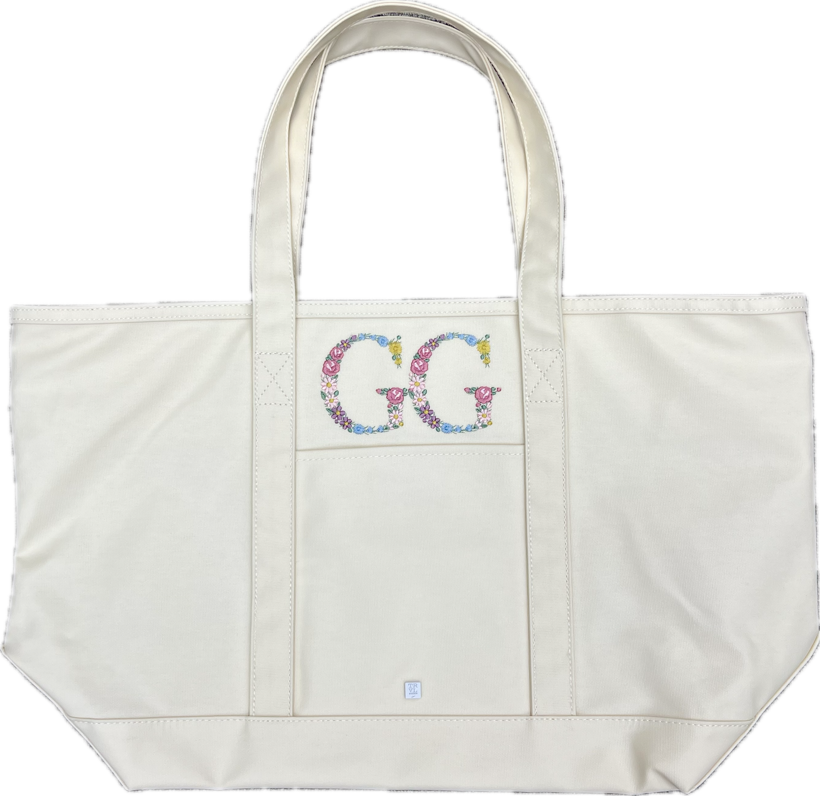 Coated Canvas Large Maxi Tote - Thumbnail 2