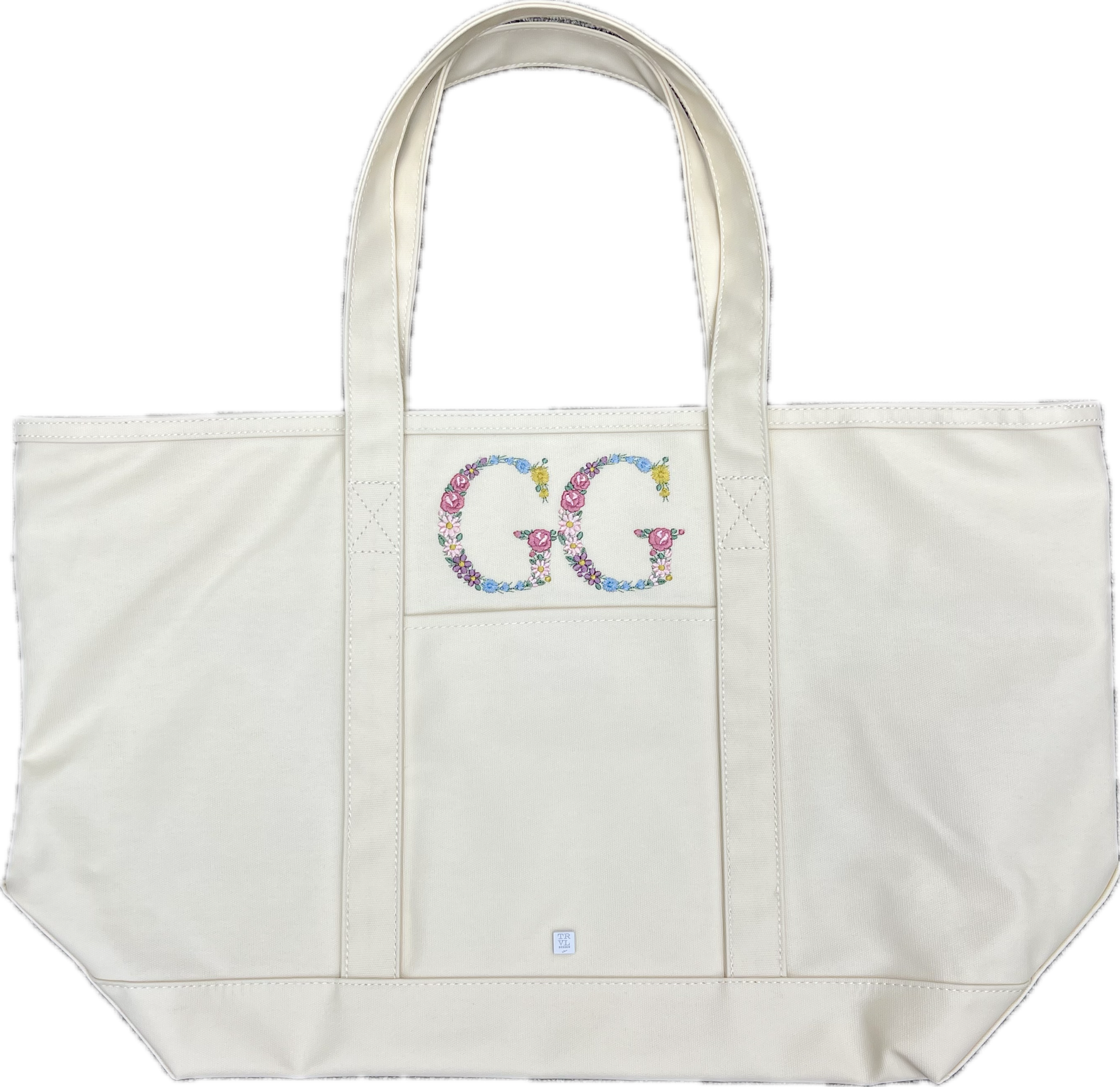 Maxi Tote Coated Canvas Natural by TRVL Design stylish kids outfit collection