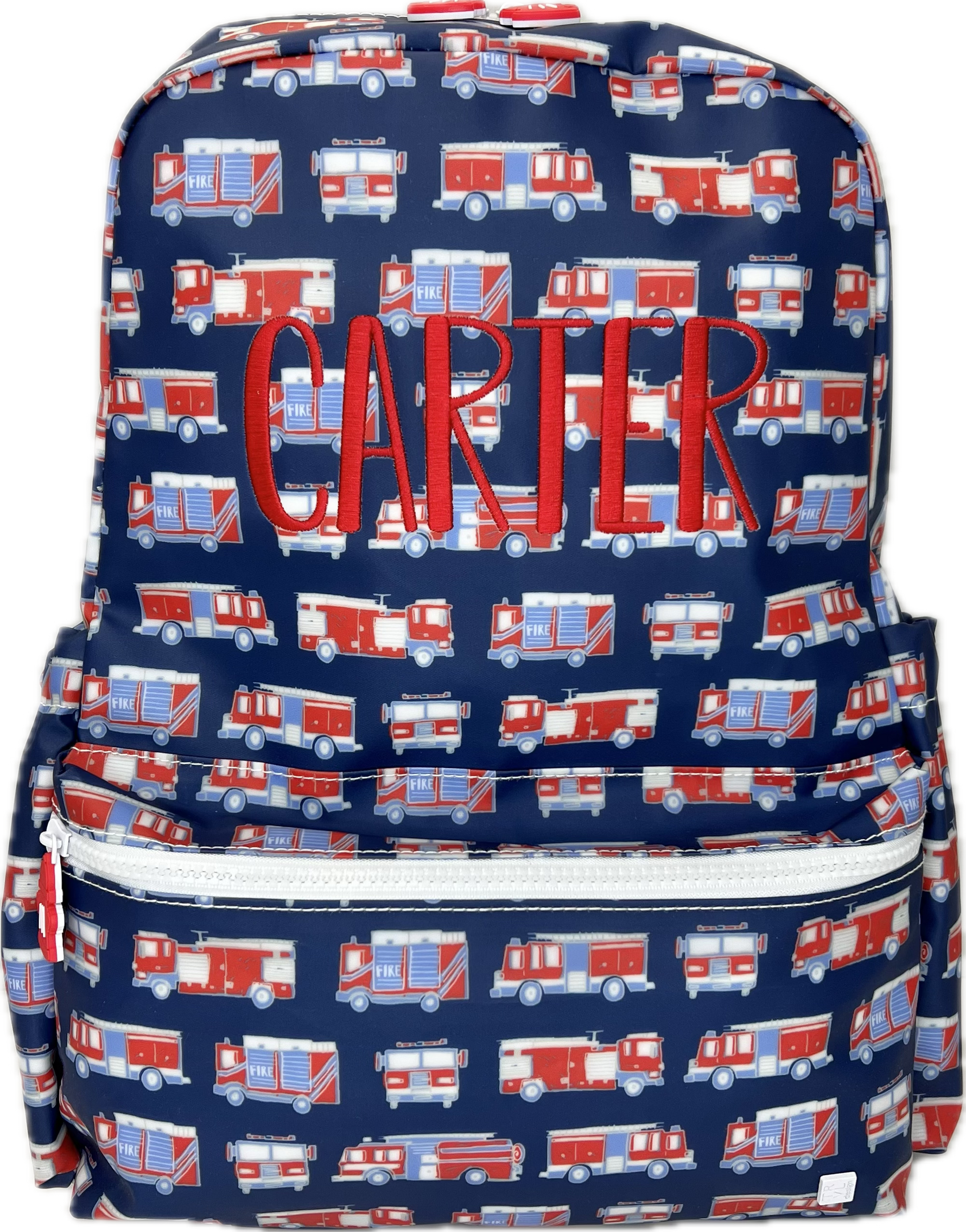 Backpacker Fire Engines by TRVL Design stylish kids outfit collection