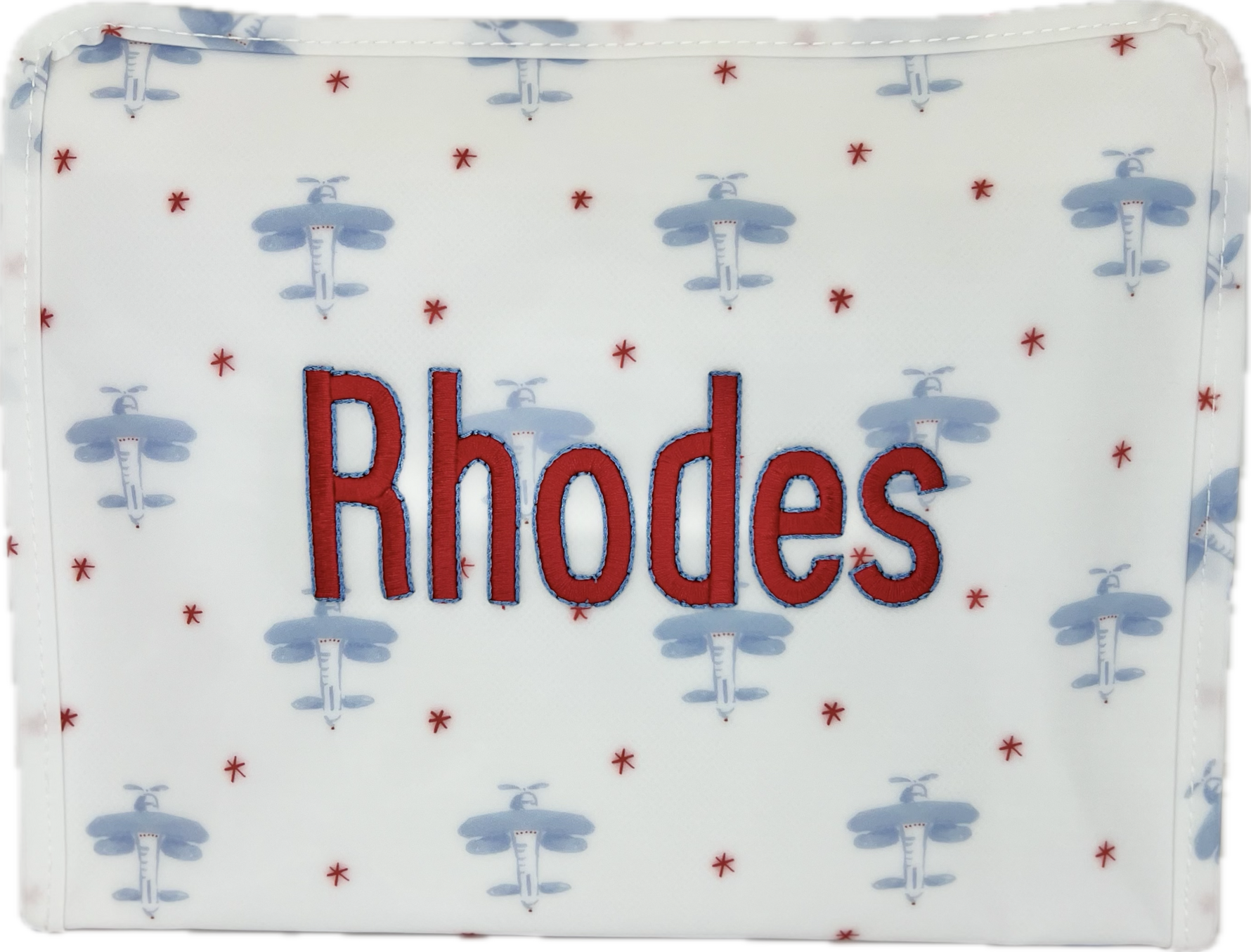 Roadie Large Zip Pouch David's Airplane by TRVL Design stylish kids outfit collection