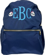 Medium Backpack with Pockets Navy Nylon by Mint Sweet Little Things outfit perfect for everyday wear