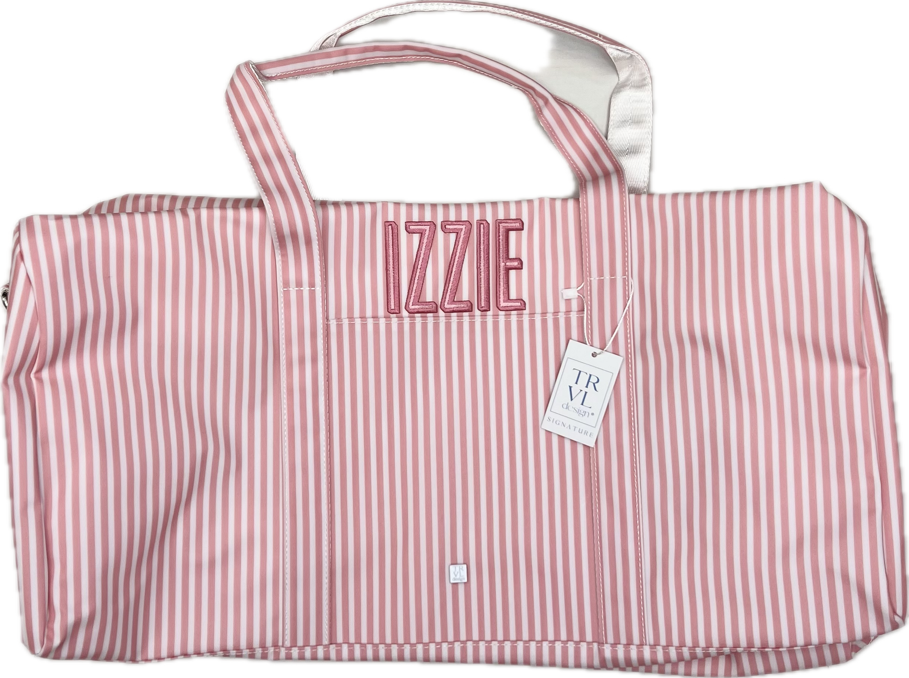 XL Weekender Duffel Bag Pimlico Stripe Dusty Rose by TRVL Design outfit perfect for everyday wear