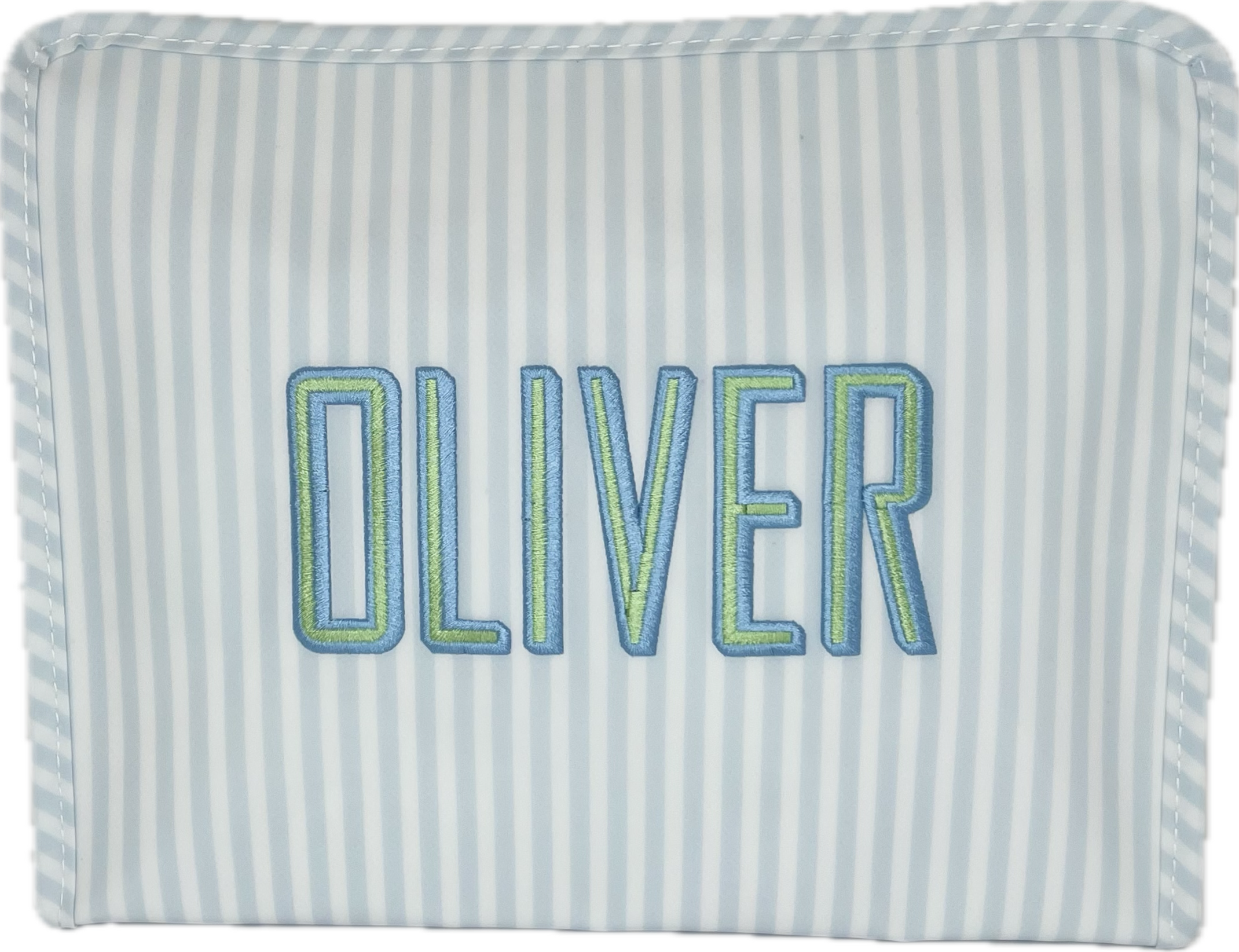 Roadie Large Zip Pouch Pimlico Stripe Blue by TRVL Design