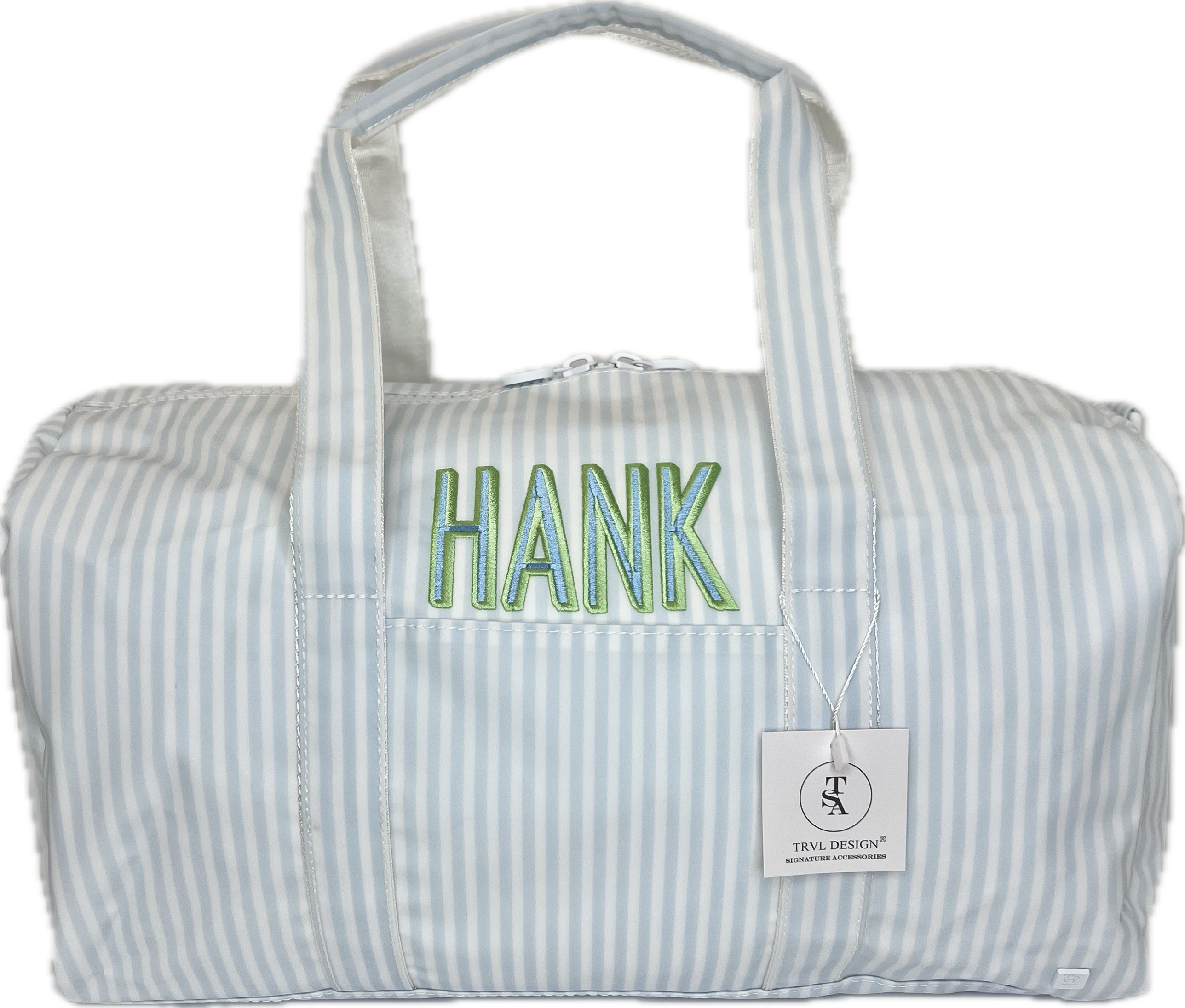 Weekender Duffel Bag Pimlico Stripe Blue by TRVL Design