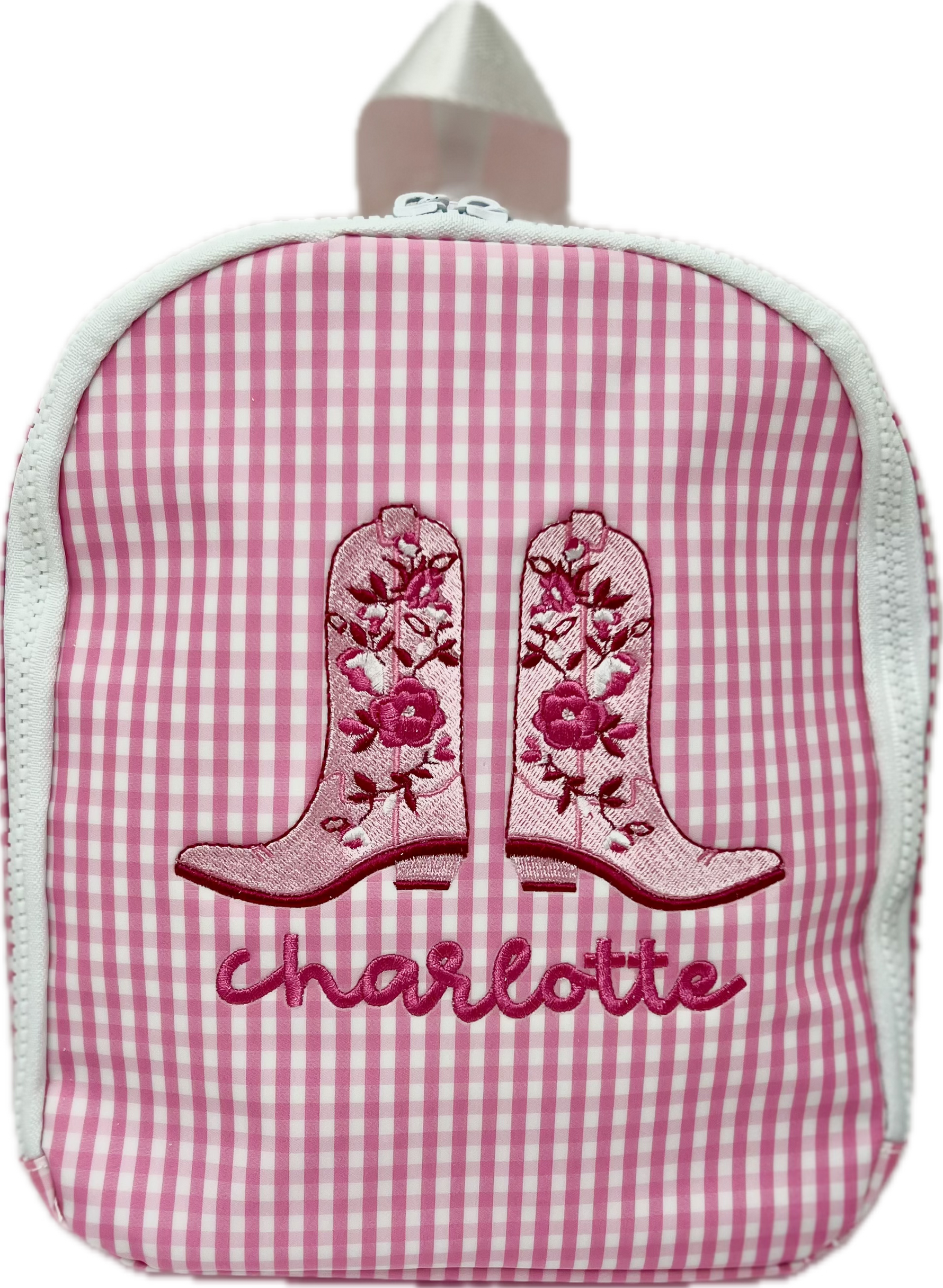 Bring It Lunch Bag Gingham Pink by TRVL Design stylish kids outfit collection