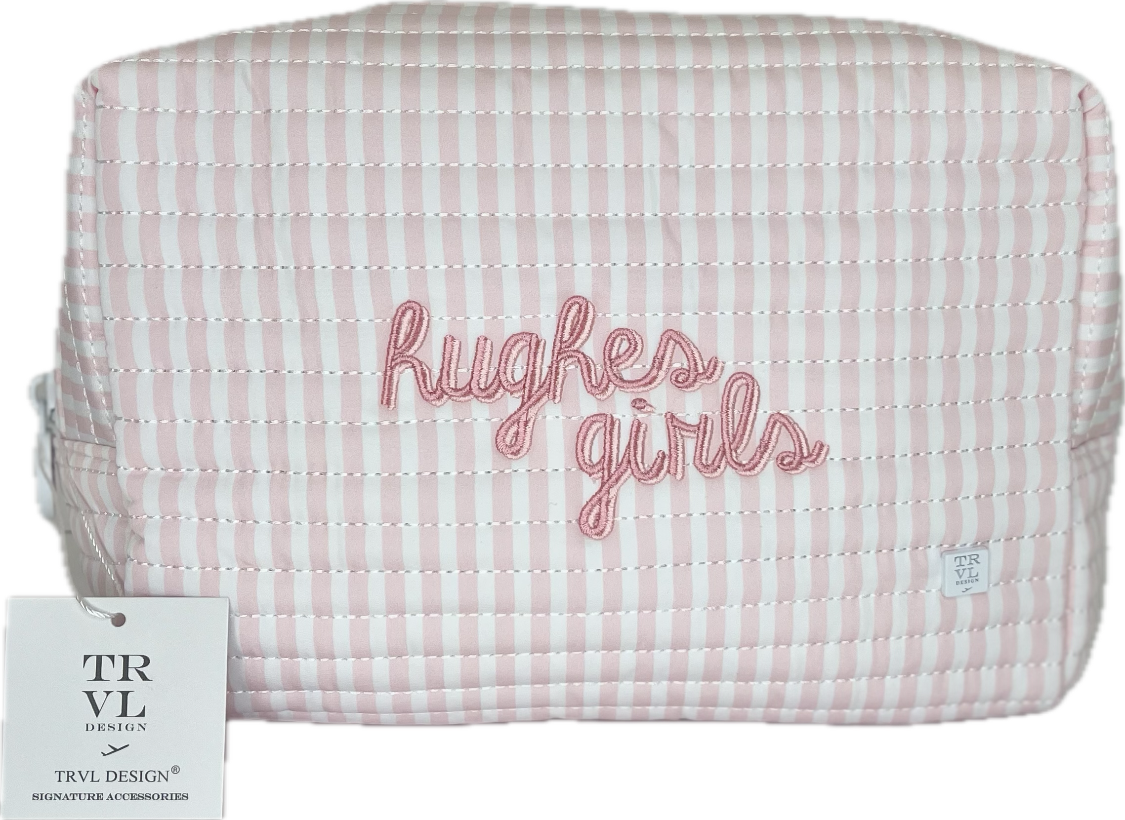 Quilted Everyday Bag Pimlico Stripe Pink by TRVL Design