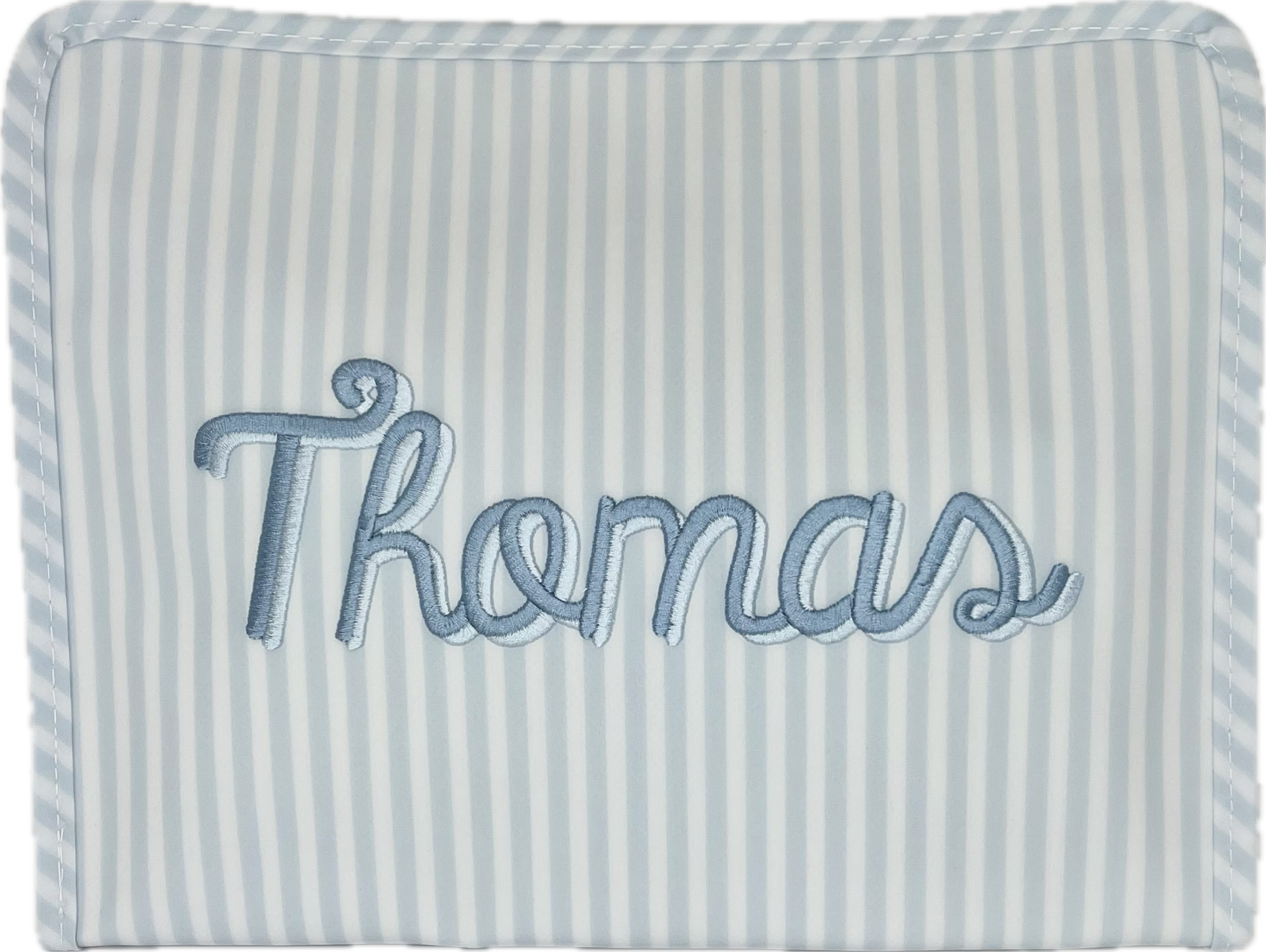Roadie Large Zip Pouch Pimlico Stripe Blue by TRVL Design