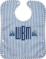 Best Bib Pimlico Stripe Chambray by TRVL Design soft cotton kids fashion wear