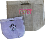 Mini Lizzi Tote Grey Chambray by Mint Sweet Little Things outfit perfect for everyday wear