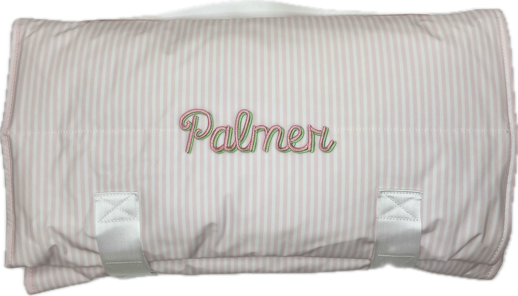 Buy Rest Up! Nap Mat Pimlico Stripe Light Pink by TRVL Design kids clothing online