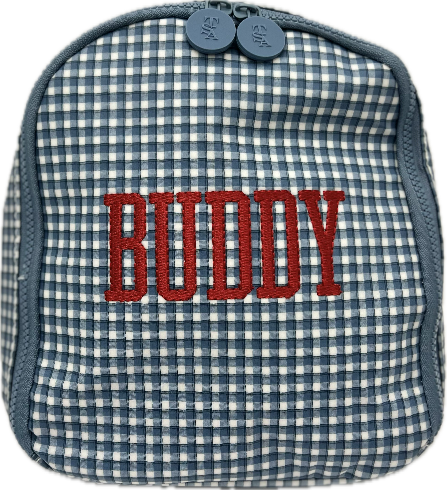 Bring It Lunch Bag Rodeo Check Indigo by TRVL Design designer outfit for kids