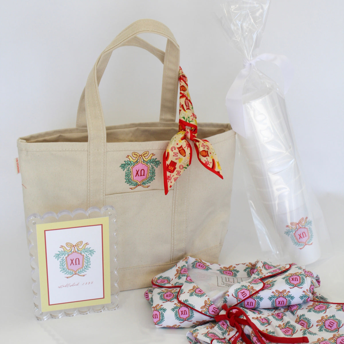 Everyday Laney Pajama Sorority Bundle Bag - Chi Omega Kidswear