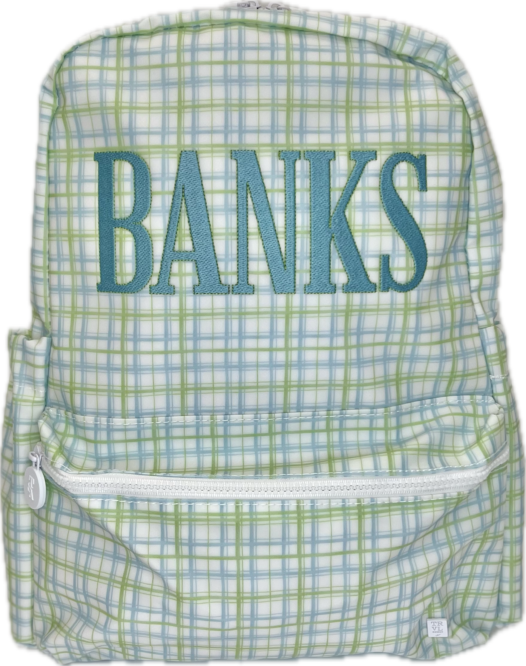 Backpacker Classic Plaid Green by TRVL Design cotton outfit for girls and boys
