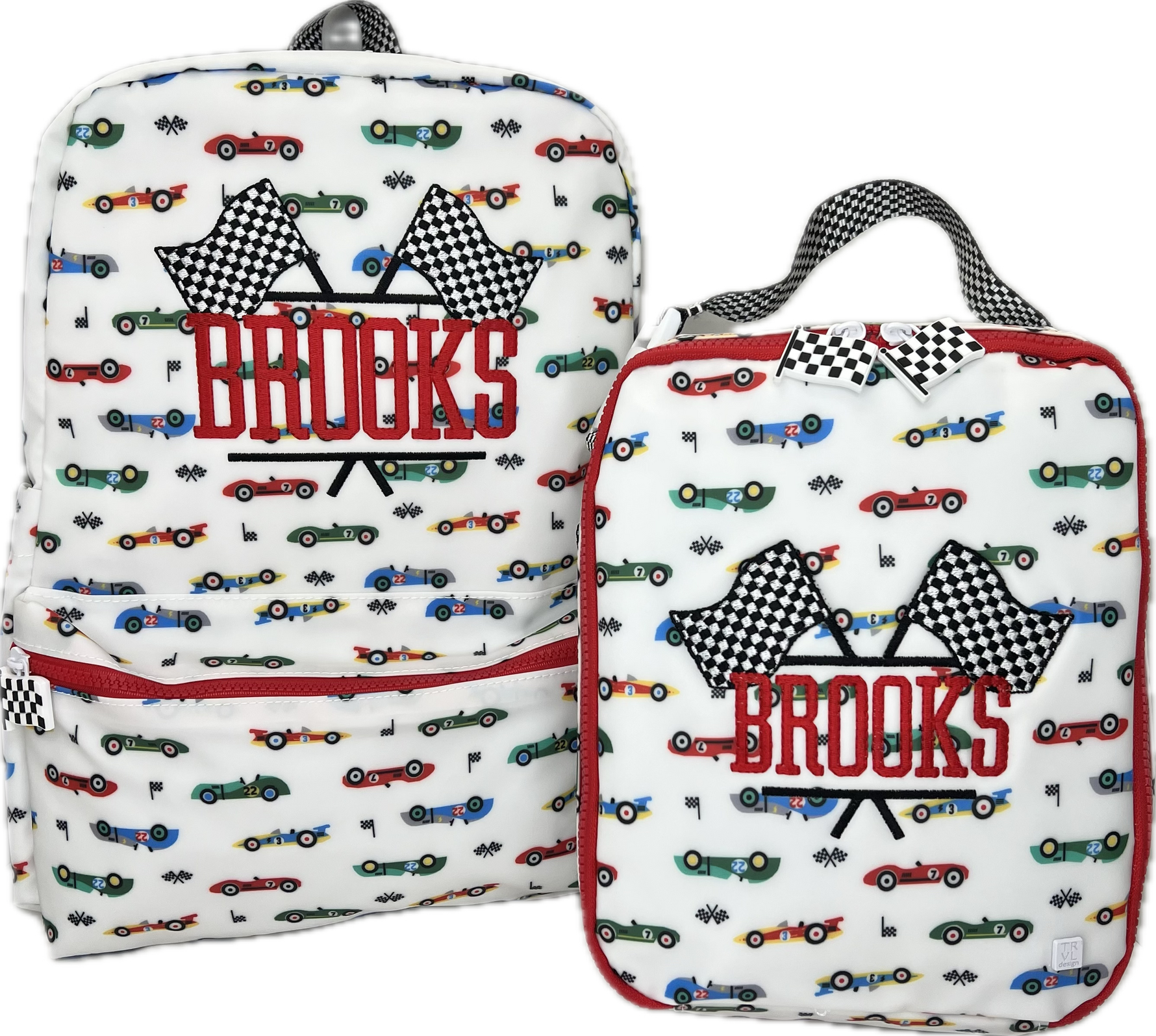 Buy Lunch Box Vroom 2 White by TRVL Design kids clothing online