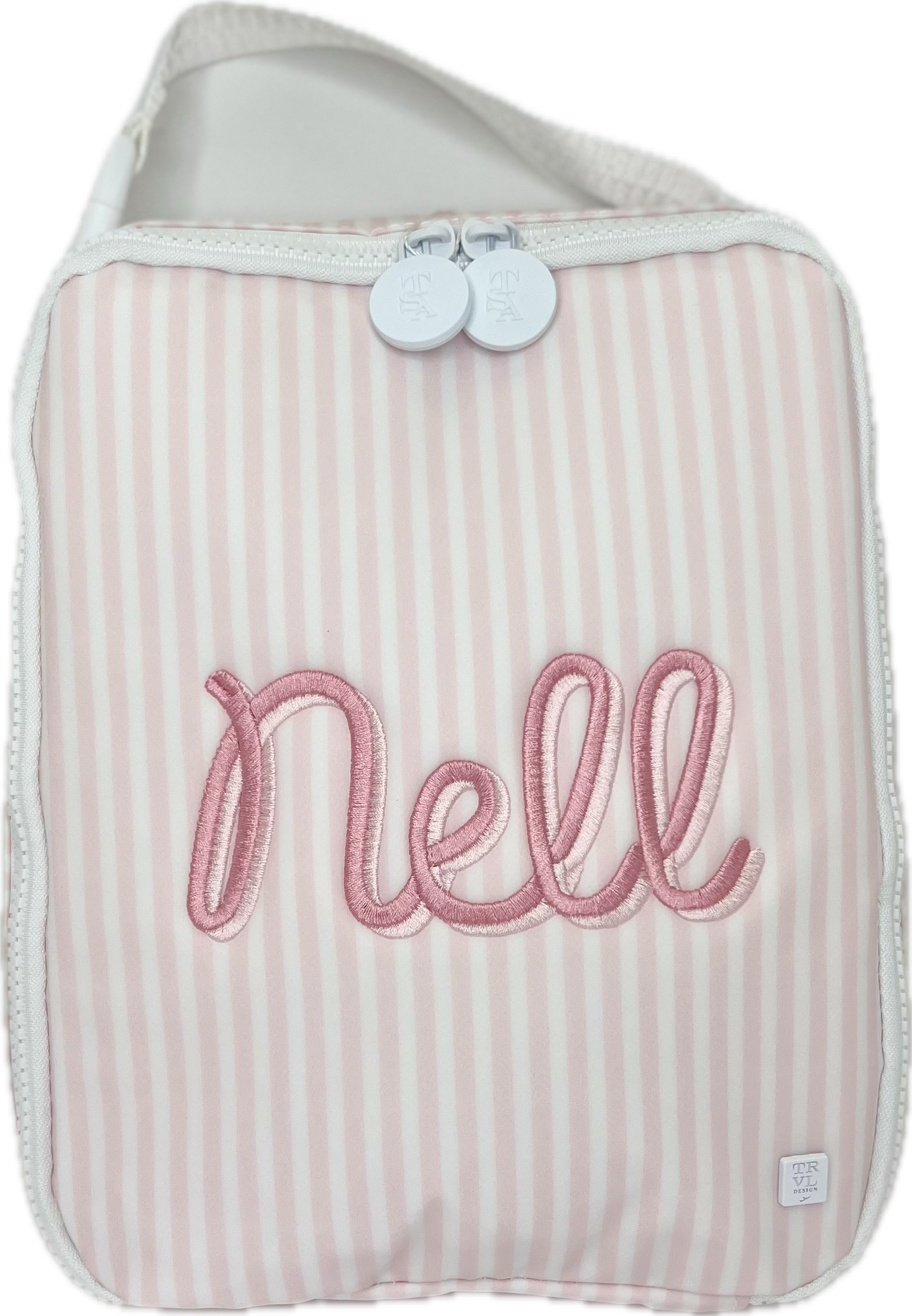 Lunch Box Pimlico Stripe Light Pink by TRVL Design stylish kids outfit collection