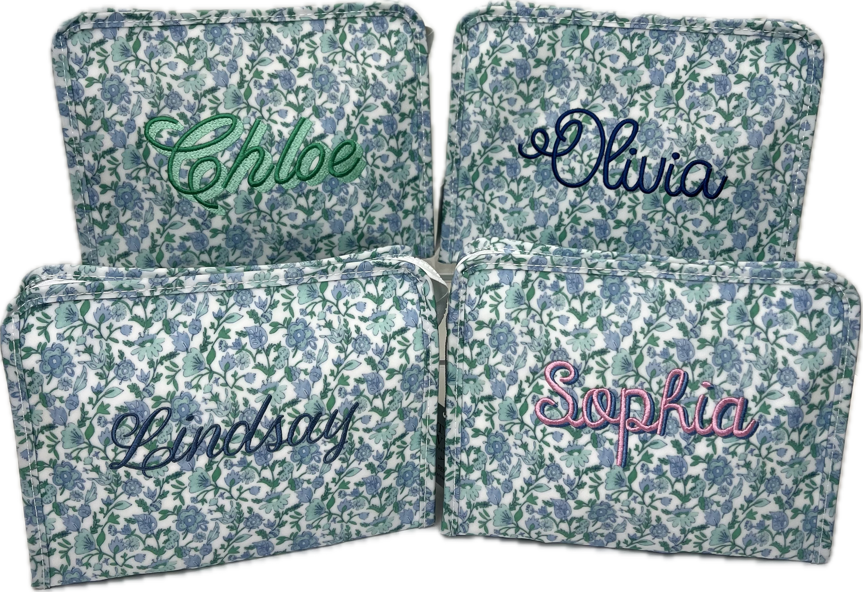 Roadie Large Zip Pouch Hamptons Floral by TRVL Design designer outfit for kids