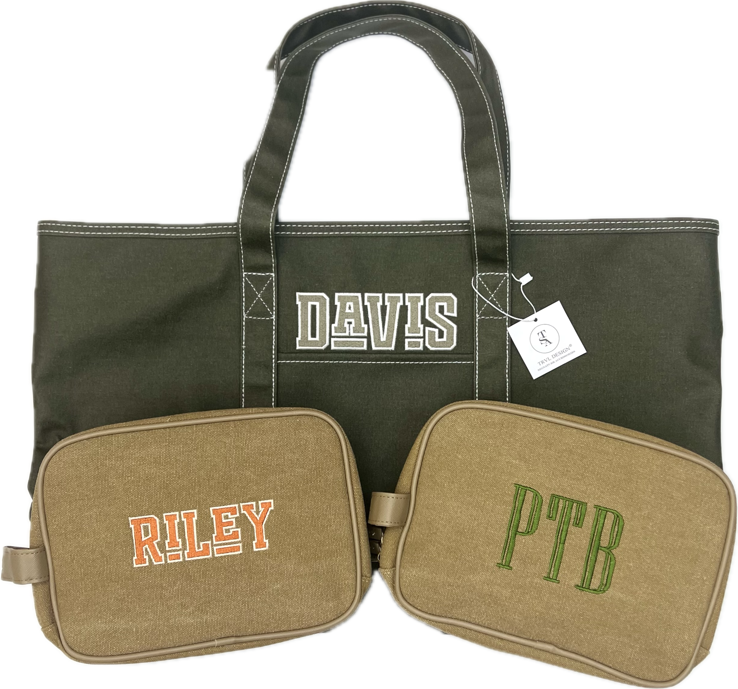 Men's Kit Case - Toiletry Bag Coated Canvas Hay by TRVL Design