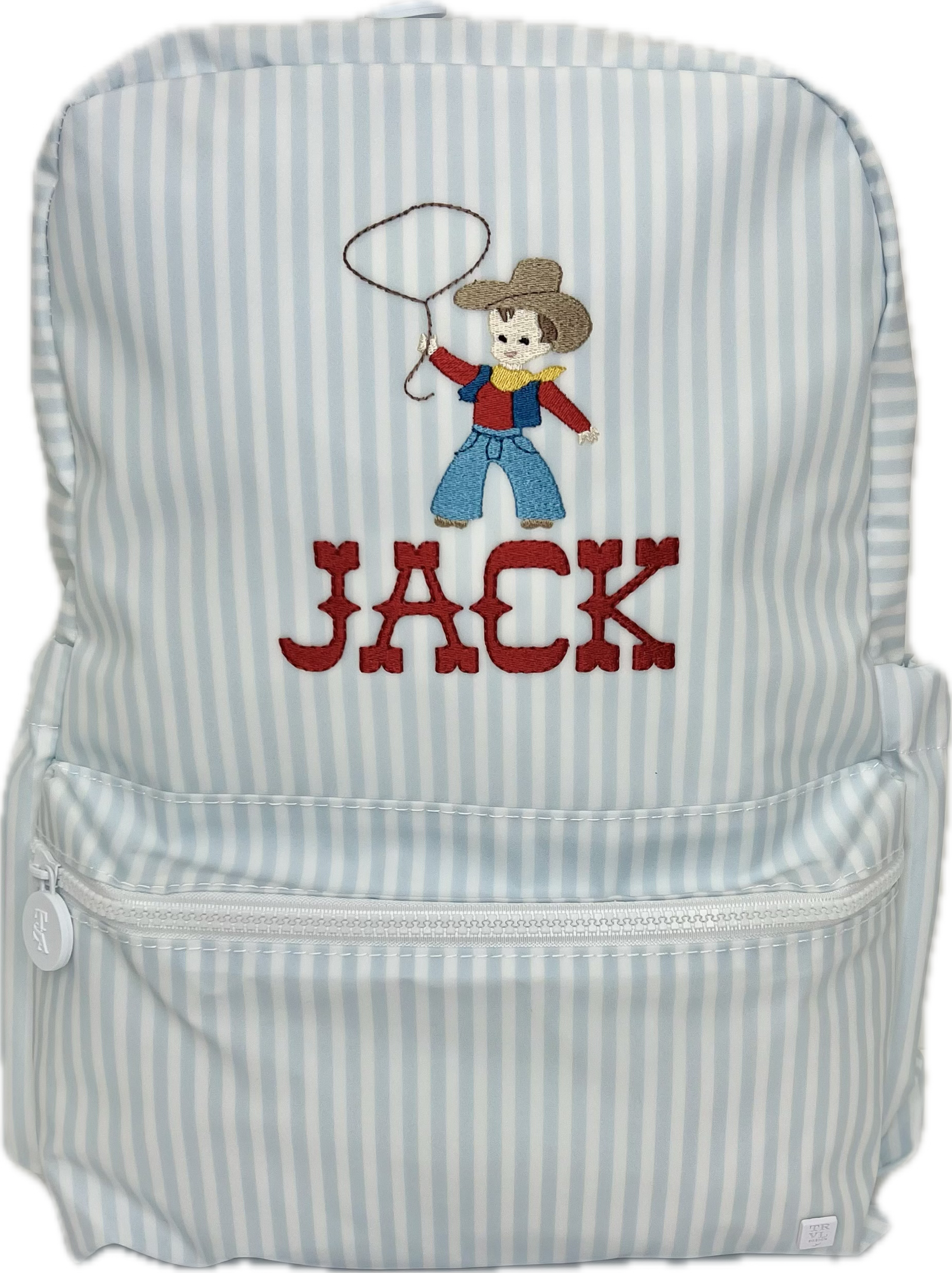Backpacker Pimlico Stripe Light Blue by TRVL Design stylish kids outfit collection