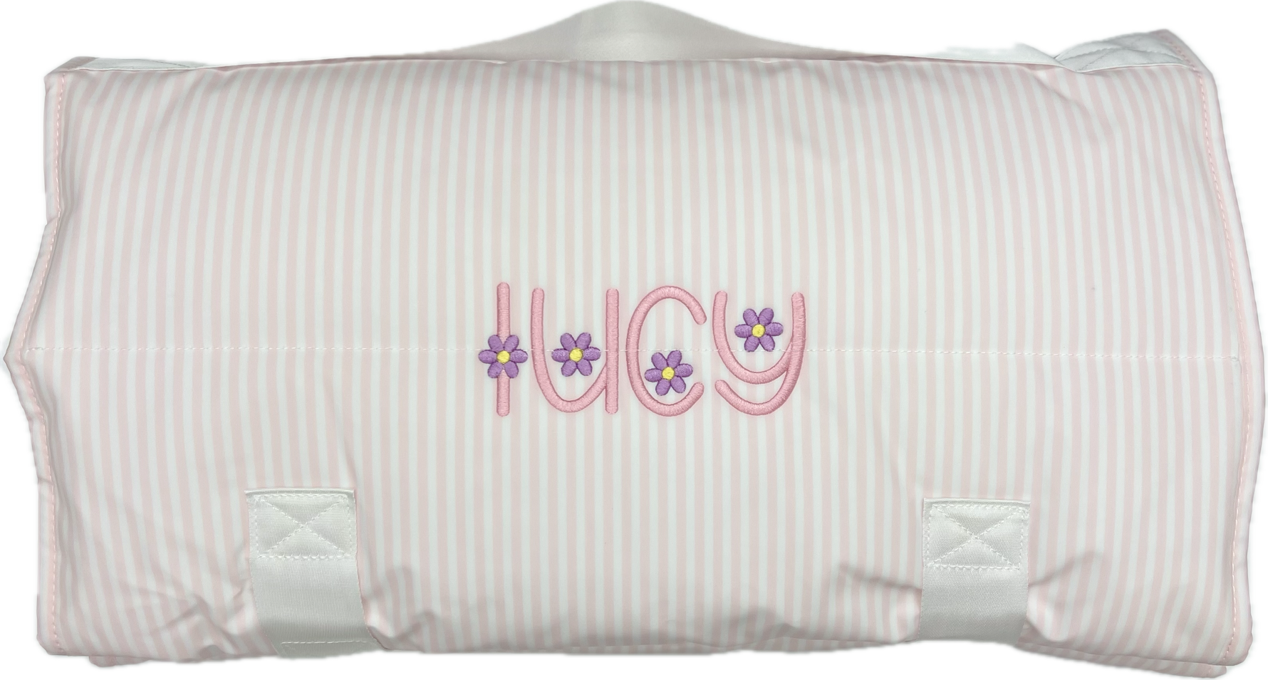 Rest Up! Nap Mat Pimlico Stripe Light Pink by TRVL Design dress for girls premium quality
