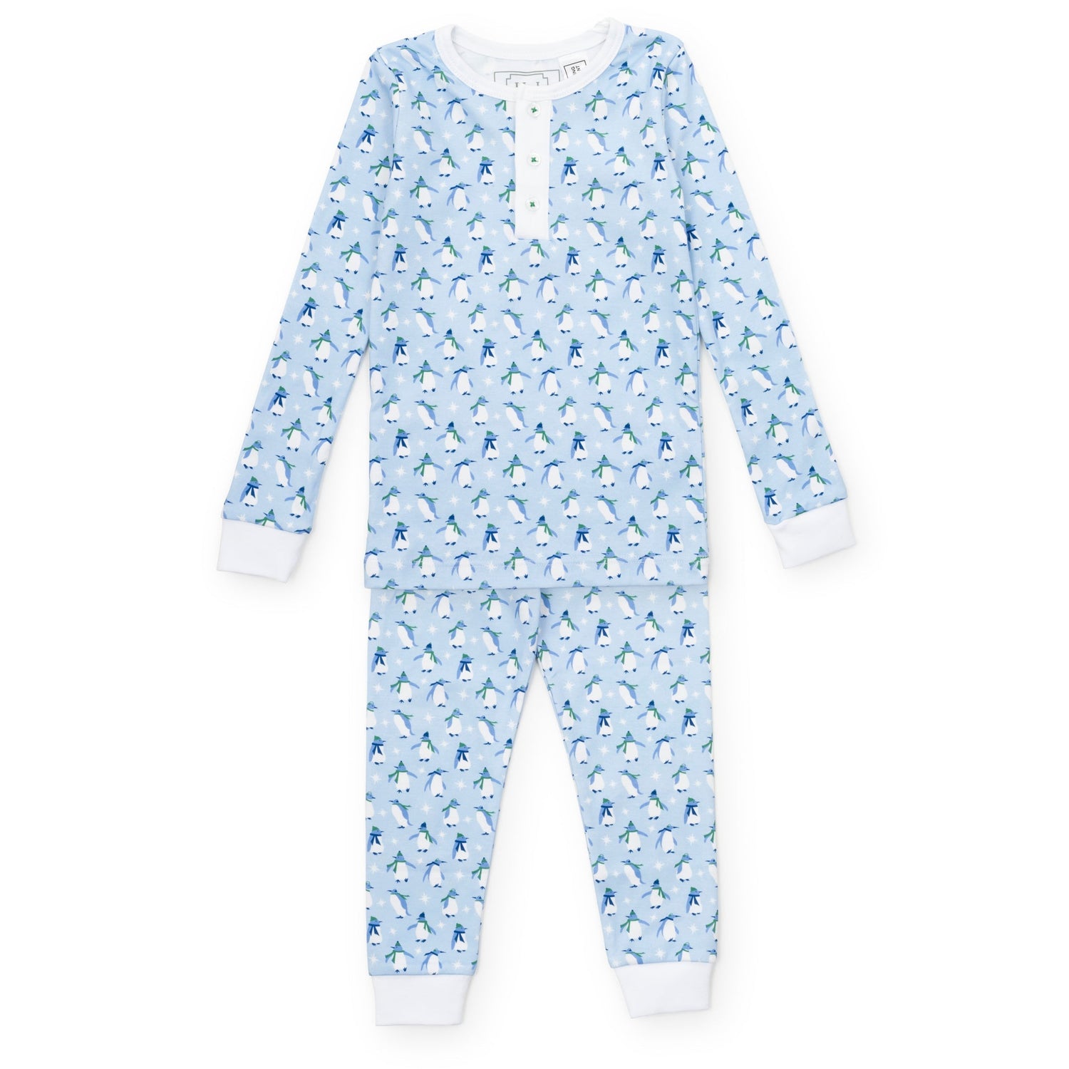 Jack Boys' Pajama Pant Set - Penguin Party Blue