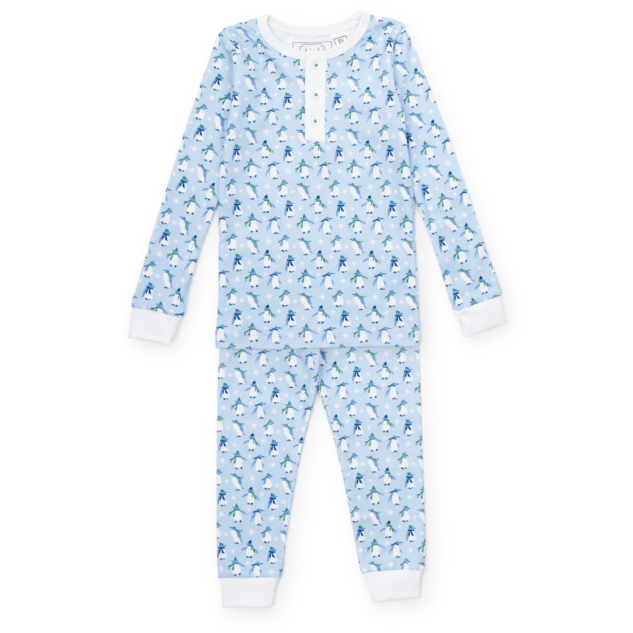 Jack Boys' Pajama Pant Set - Penguin Party Blue