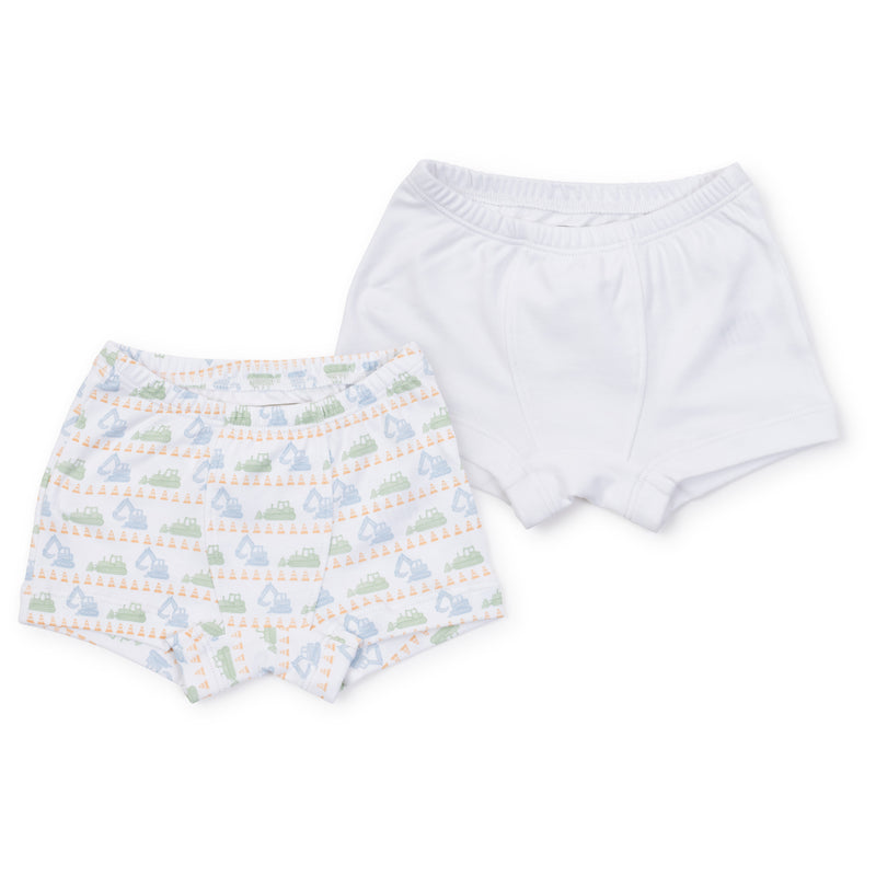 SALE James Boys' Pima Cotton Underwear Set - Construction Zone/White