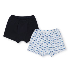 James Boys' Pima Cotton Underwear Set - Fly Fishing/Navy