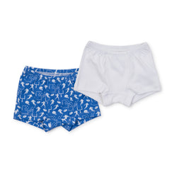 James Boys' Pima Cotton Underwear Set - Football Game/White