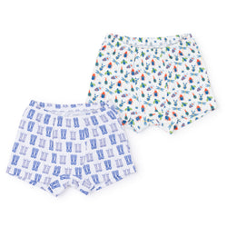 James Boys' Pima Cotton Underwear Set - Busy Bugs/Puddle Jumping Blue