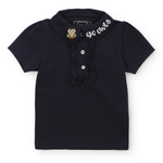 Everyday Uniform Jane Girls' Short Sleeve Polo Shirt Navy Kidswear