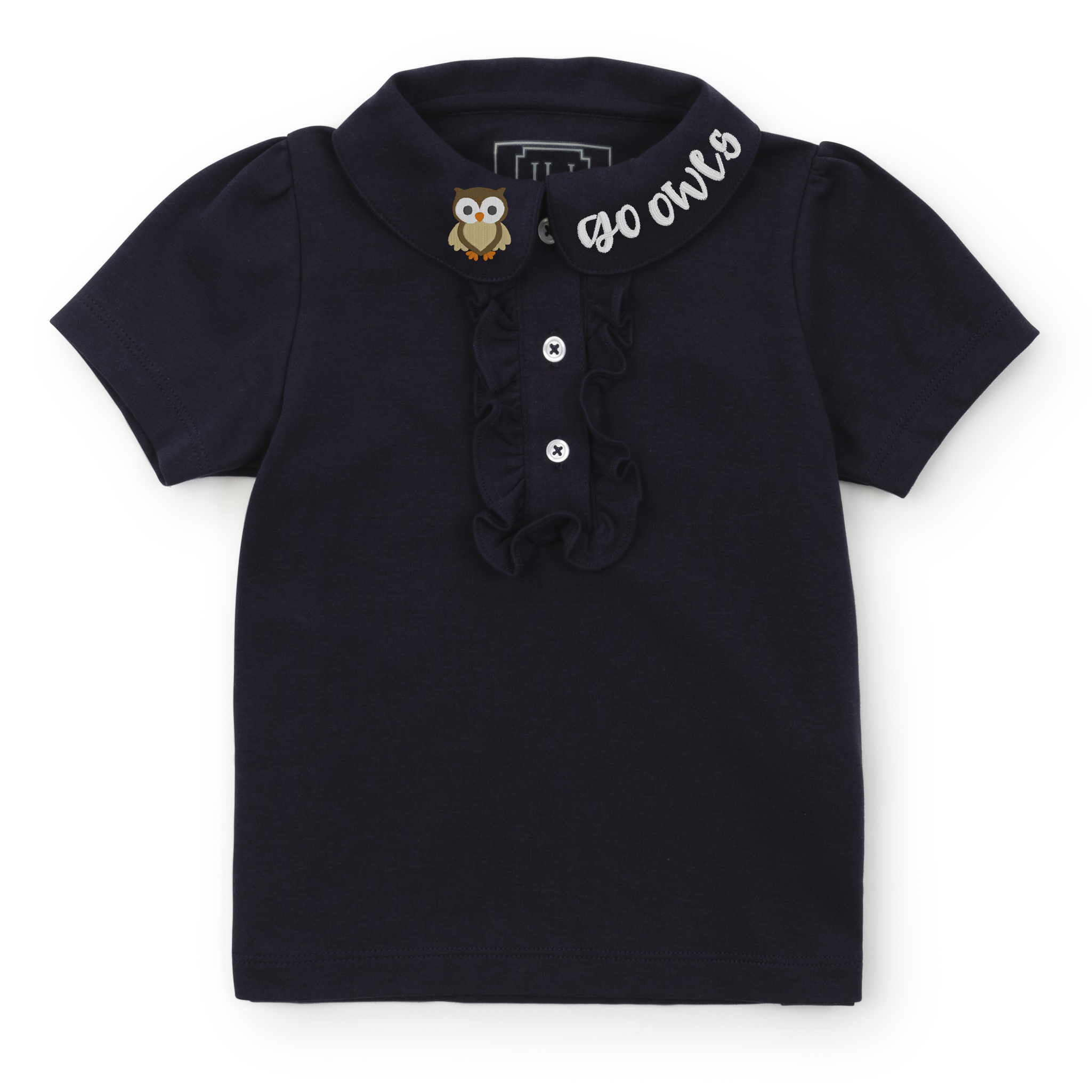 Uniform Jane Girls' Short Sleeve Polo Shirt - Navy