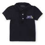 Uniform Jane Girls' Short Sleeve Polo Shirt Navy stylish kids outfit collection