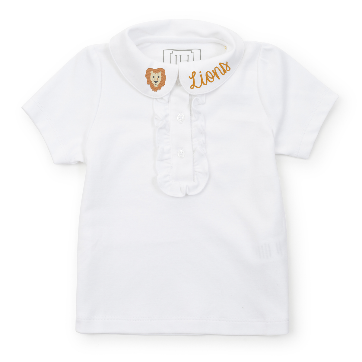Uniform Jane Girls' Short Sleeve Polo Shirt White stylish kids outfit collection