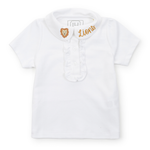 Uniform Jane Girls' Short Sleeve Polo Shirt White stylish kids outfit collection