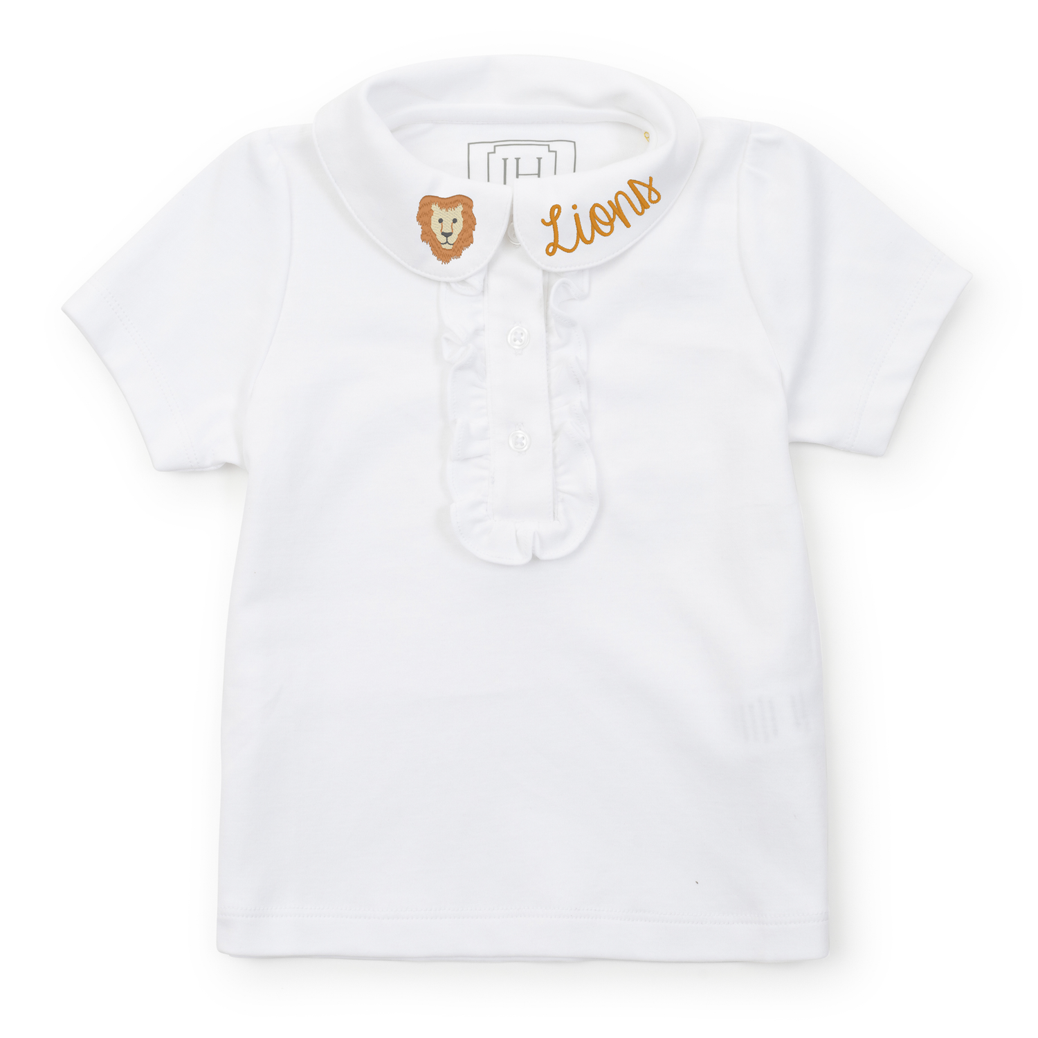 Uniform Jane Girls' Short Sleeve Polo Shirt White