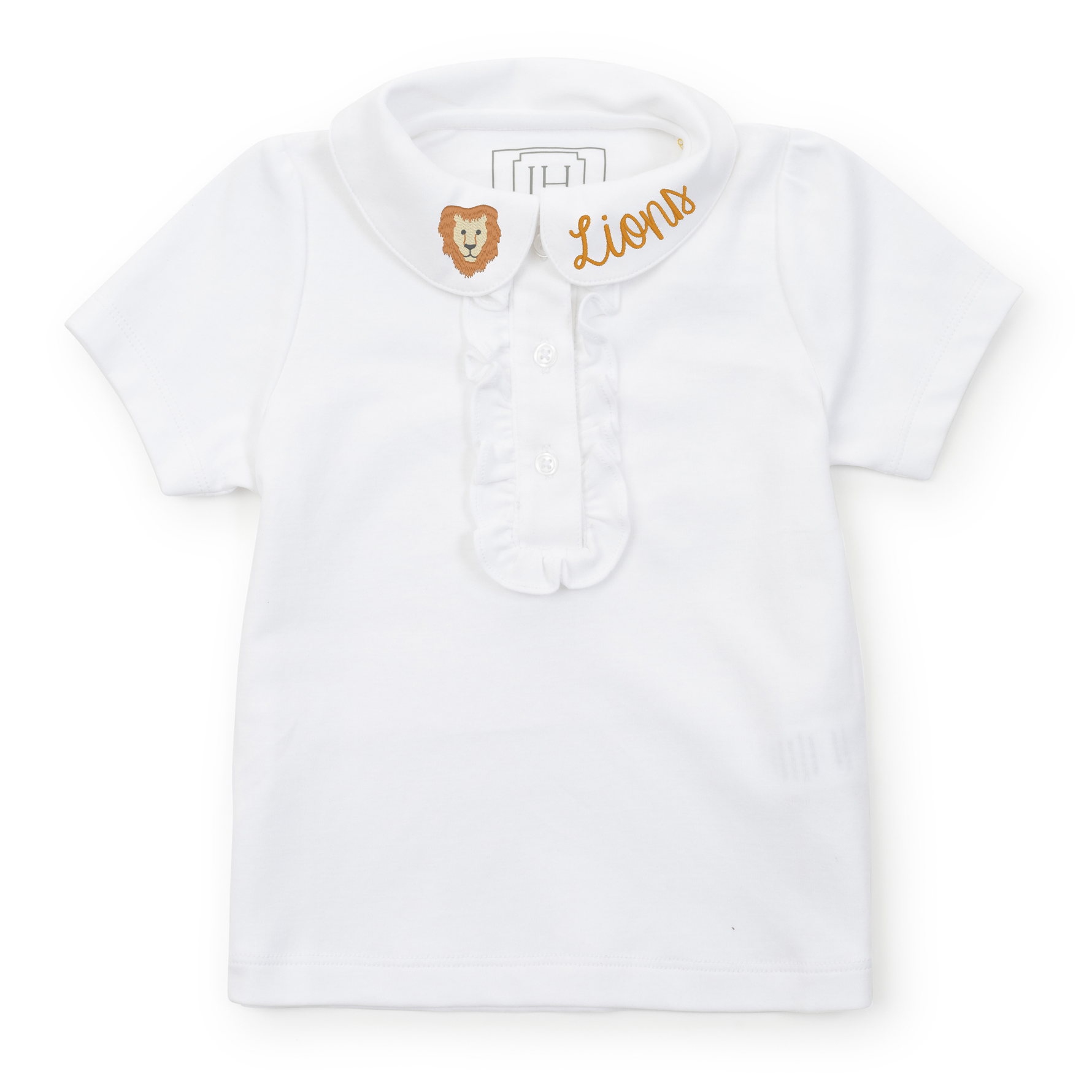 Uniform Jane Girls' Short Sleeve Polo Shirt White stylish kids outfit collection