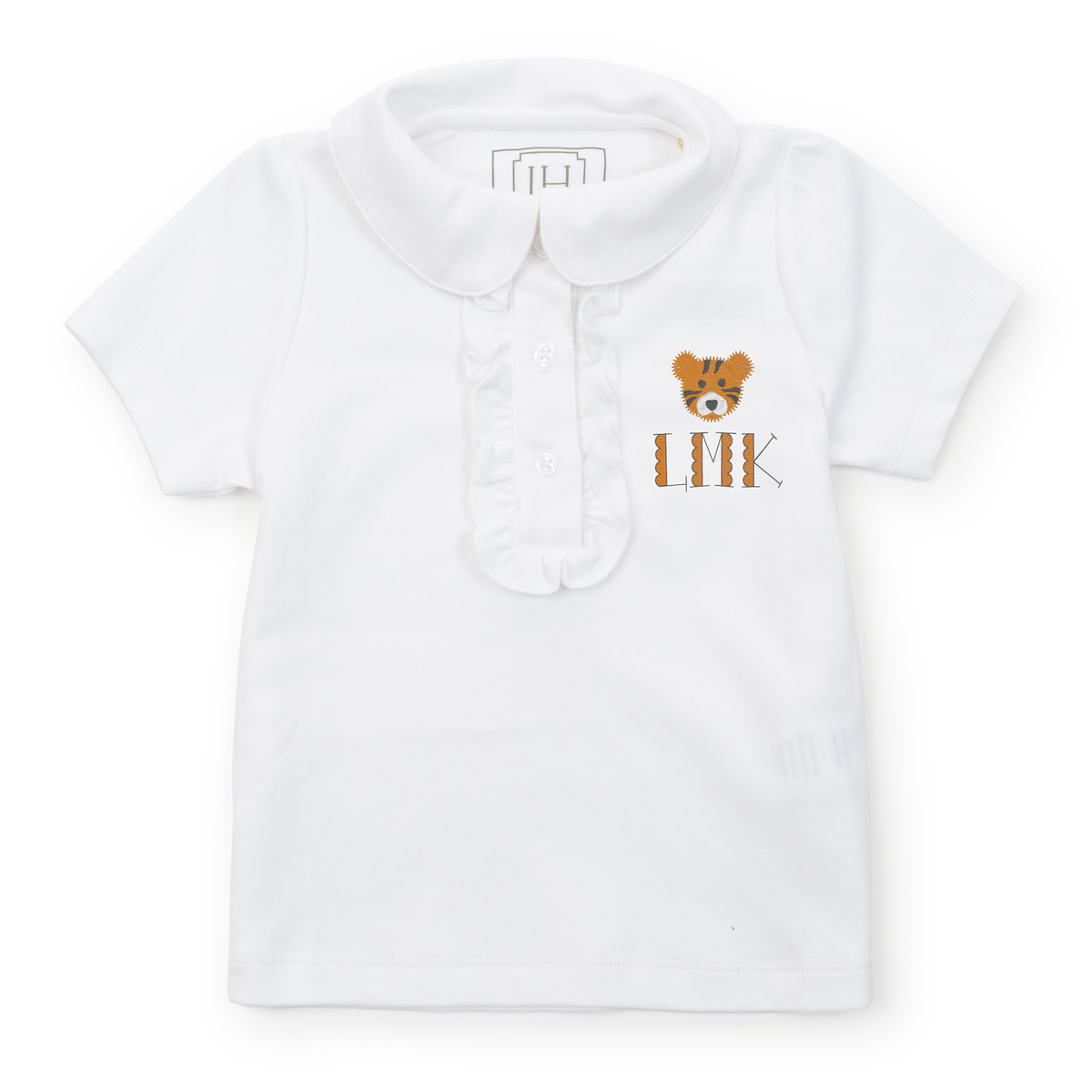 Everyday Uniform Jane Girls' Short Sleeve Polo Shirt White Kidswear