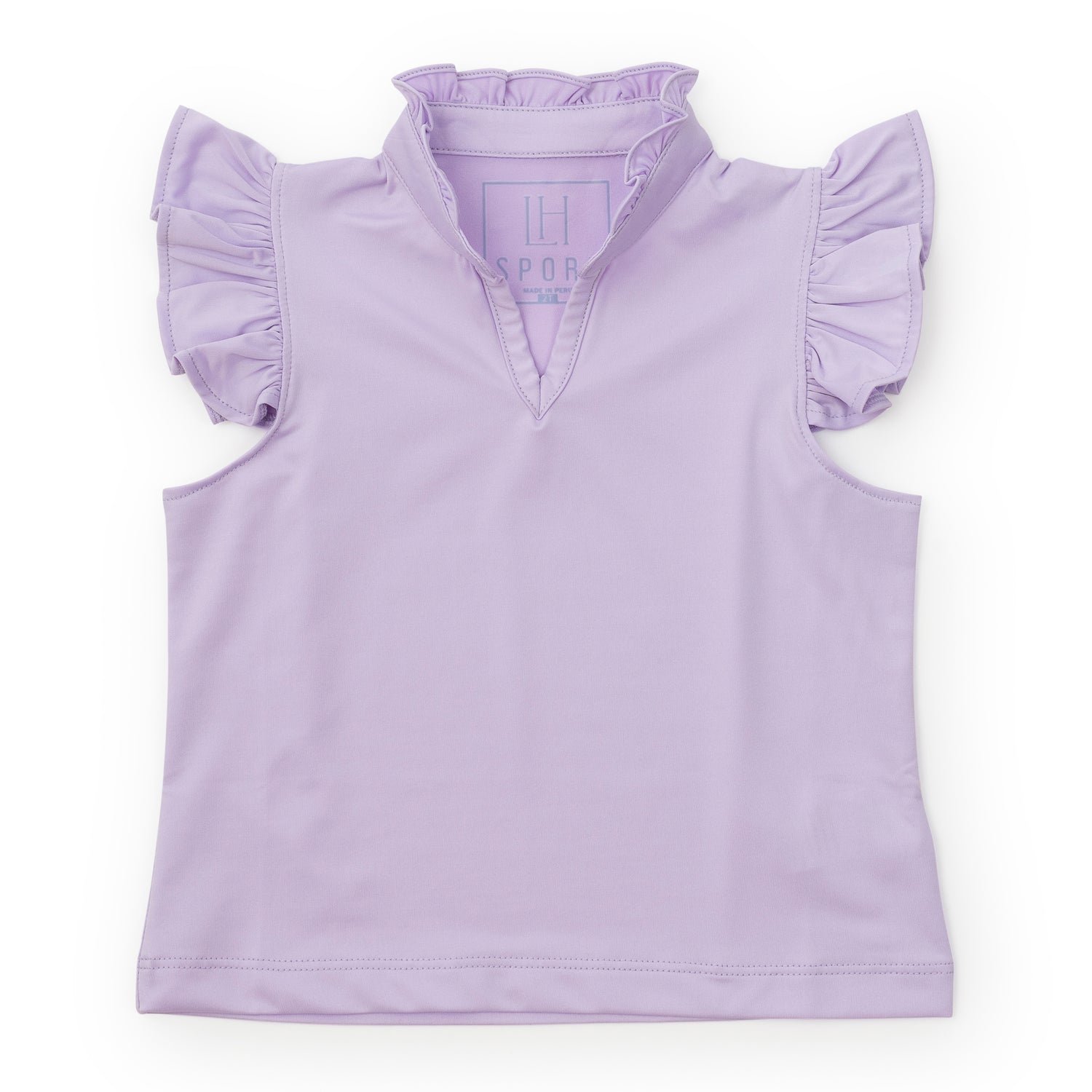 Ellie Girls' Sleeveless Performance Top by LH Sport Lavender