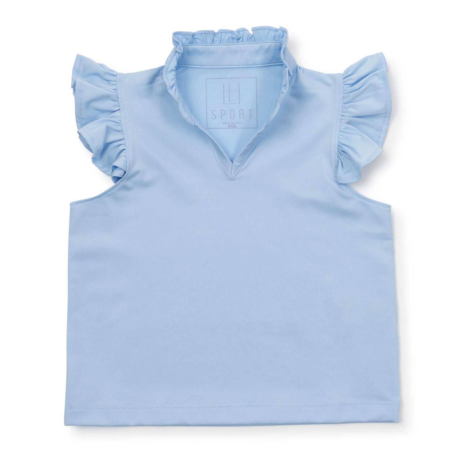 Ellie Girls' Sleeveless Performance Top by LH Sport Light Blue