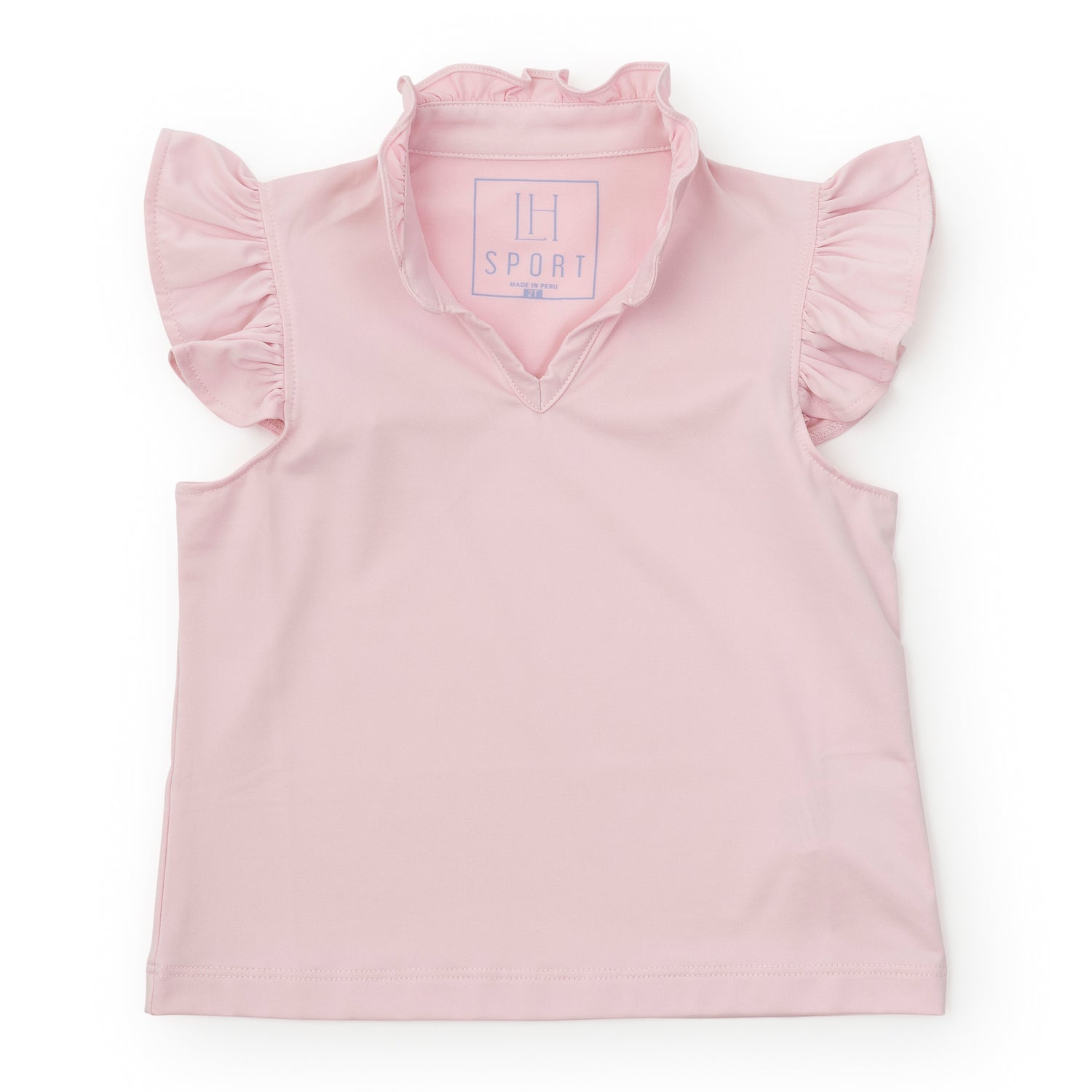Ellie Girls' Sleeveless Performance Top by LH Sport Light Pink