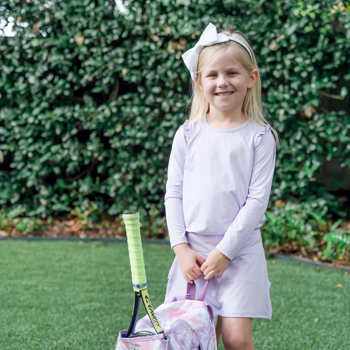 Buy Margot Girls' Performance Skirt by LH Sport Lavender kids clothing online