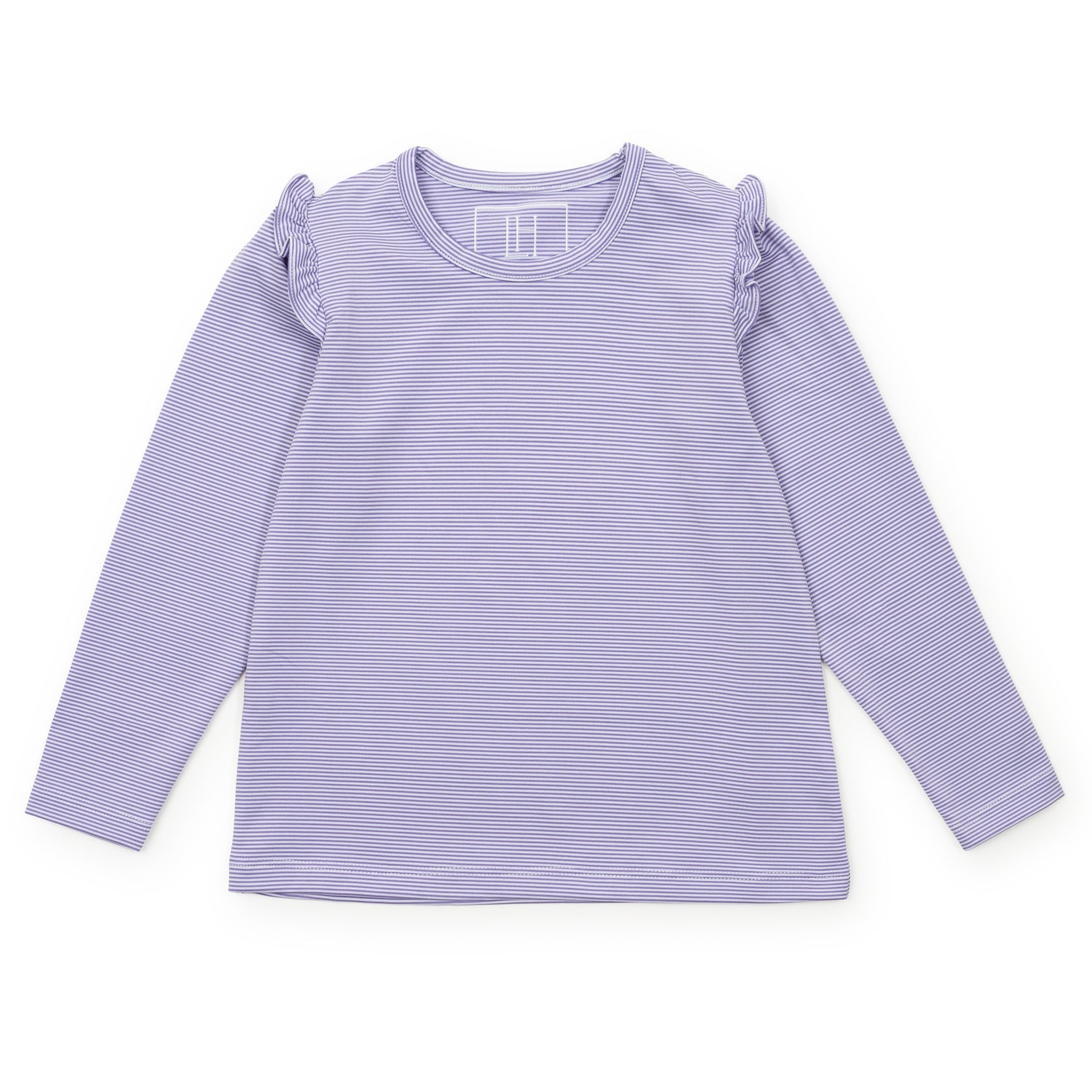 Mia Girls' Longsleeve Performance Top by LH Sport Purple Stripes