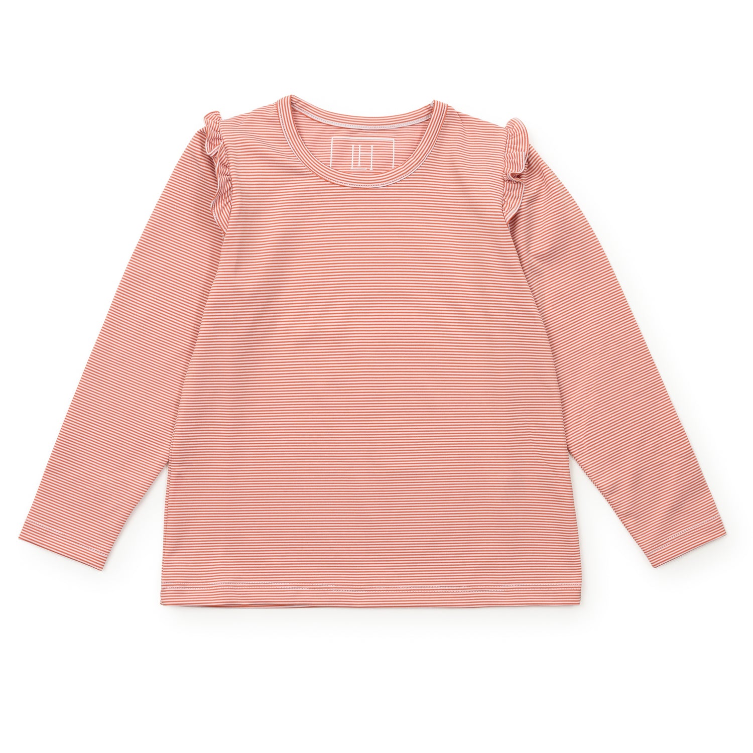 Mia Girls' Longsleeve Performance Top by LH Sport Orange Stripes
